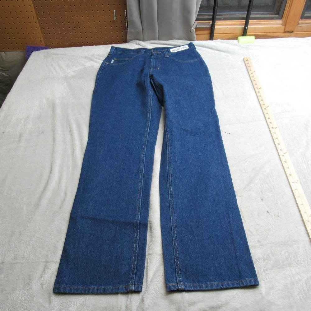 Carhartt Work Jeans Mens 30x32 Dark Wash Denim Zip Fly‎ Relaxed Straight NEW